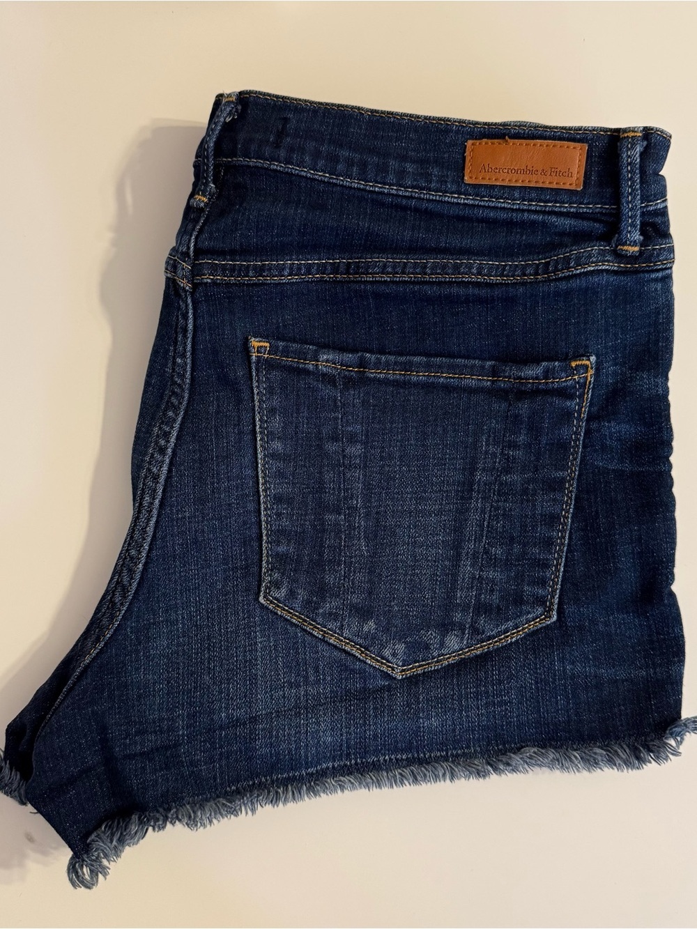 Abercrombie & Fitch Women’s Mid Rise Denim Jean Micro Shorts Size 29 - Picture 7 of 14